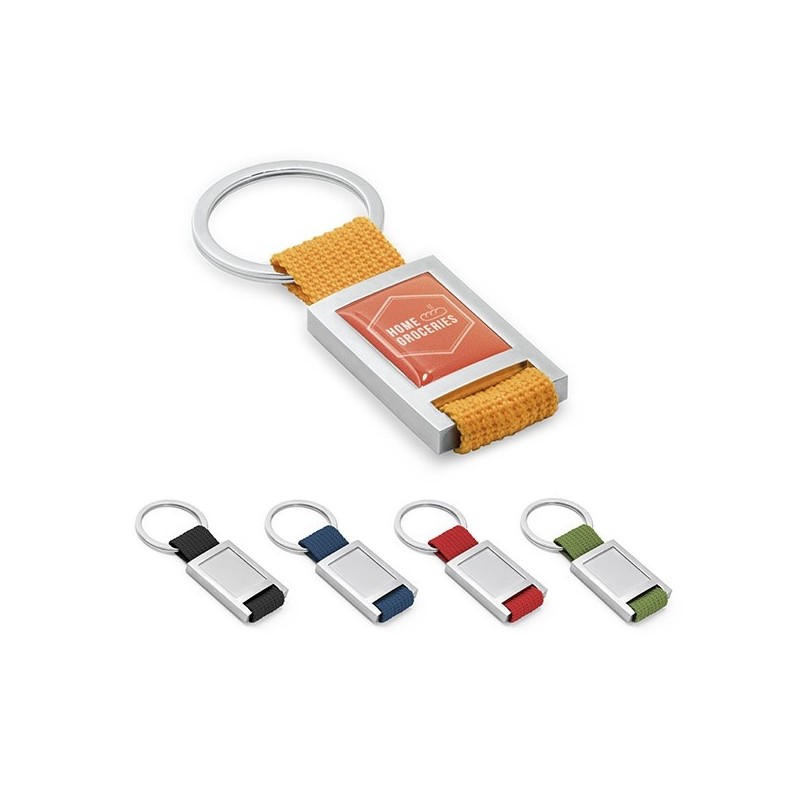 Porte-clés en métal et webbing