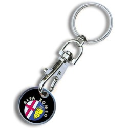 Porte-clés jeton métal