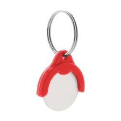 Porte-clés jeton de caddie avec impression quadri