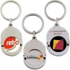 Porte-clés jeton métallique