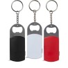Porte-clés décapsuleur, mètre et lampe