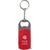 Porte-clés décapsuleur, mètre et lampe