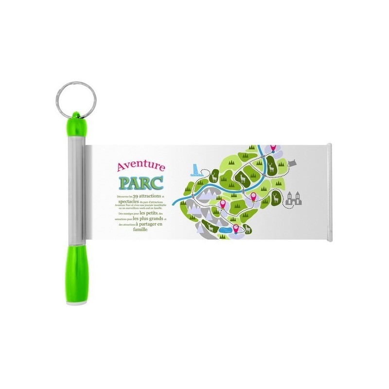 Porte-clés bannière lampe