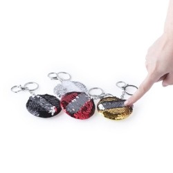 Porte-clés sequins brillant