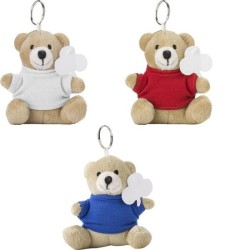 Porte-clés peluche avec T-shirt.