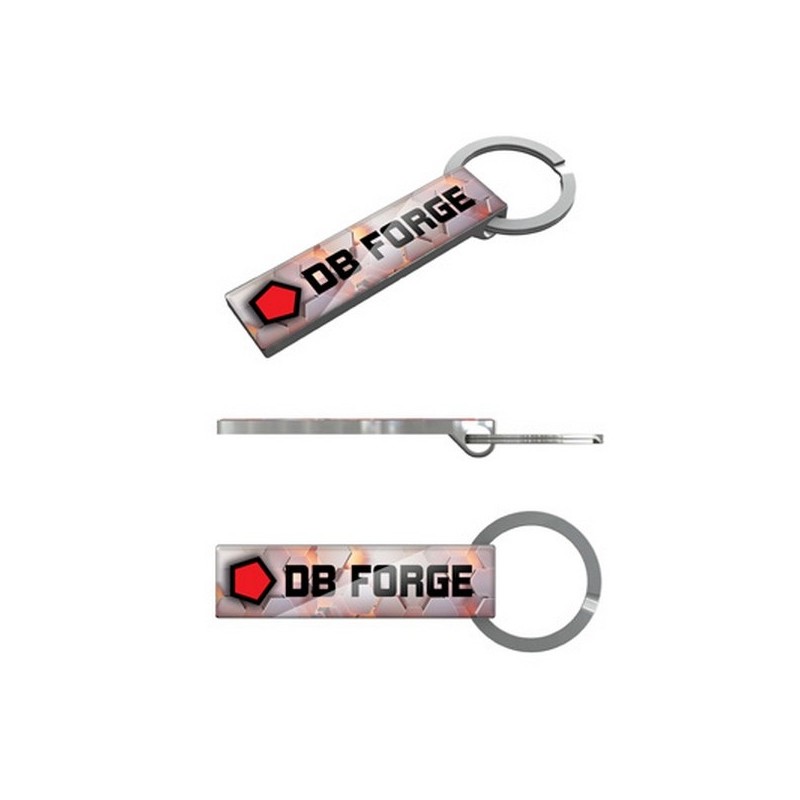 Porte-clés zamac rectangle quadri