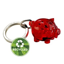 Porte-clés cochon mini recyclé