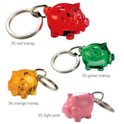 Porte-clés cochon mini recyclé