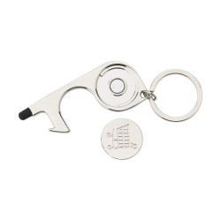 Ouvre-porte en métal avec jeton