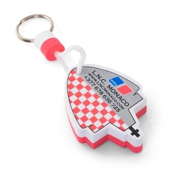 Porte-clés flottant mousse 80x60mm