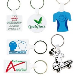 Porte cles personnalisable dur (anneau 25 mm)