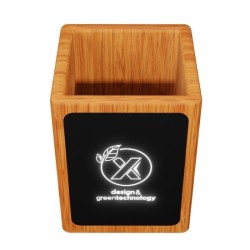 Pot à crayon et hub en bois garanti 3 ans