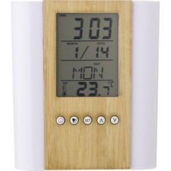 Pot à crayons en plastique et bambou