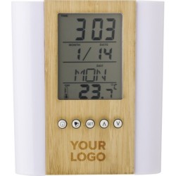 Pot à crayons en plastique et bambou