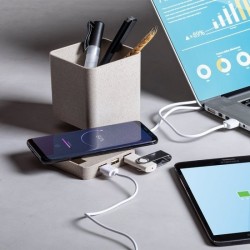 Porte-Crayons Multifonction en paille de blé