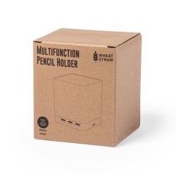 Porte-Crayons Multifonction en paille de blé