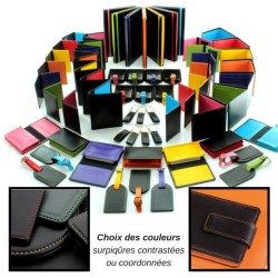 Porte-documents a4 en cuir