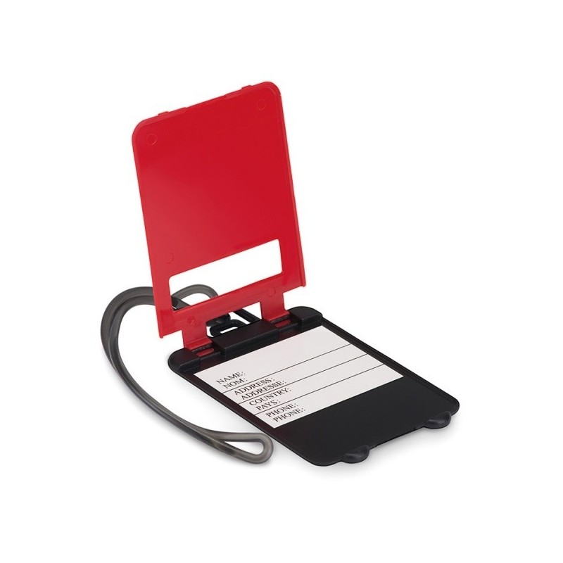 Étiquette de bagage en plastique