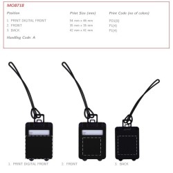Étiquette de bagage en plastique