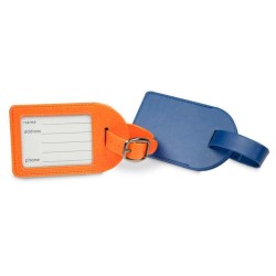 Porte-étiquette en cuir sans volet