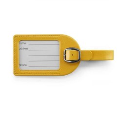 Porte-étiquette en cuir sans volet