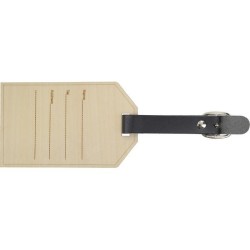 Étiquette a bagage en bois