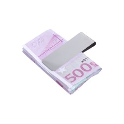 Pince à billets chromée