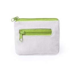 Porte-monnaie coton bicolore