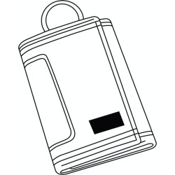 Etui porte-clé en cuir véritable wild style