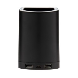 Pot à crayons lumineux avec chargeur sans fil