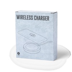 Support ciment et bambou avec charge sans fil 5w