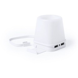 Pot à crayons lumineux avec hub usb