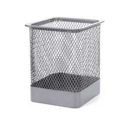 Pot à crayons en métal grillagé