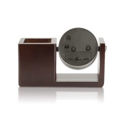 Pendule de bureau avec pot à crayons