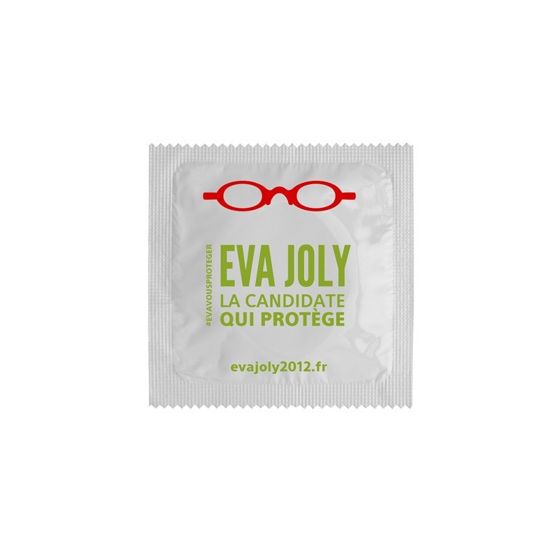 Préservatif avec impression directe sur emballage