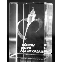 Presse-papier en verre - rectangle