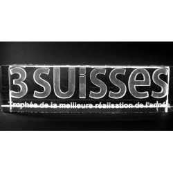 Presse-papier en verre - rectangle