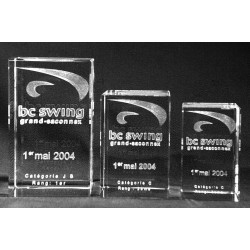 Presse-papier en verre - rectangle