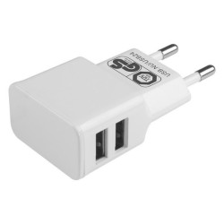 Adaptateur secteur double usb