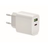 Chargeur 18W 2 ports, prise UE