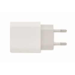 Chargeur 18W 2 ports, prise UE