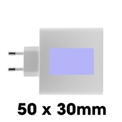 YORIYOI - Chargeur Secteur Intelligent 6A - 3 USB et TYPE-C 60W