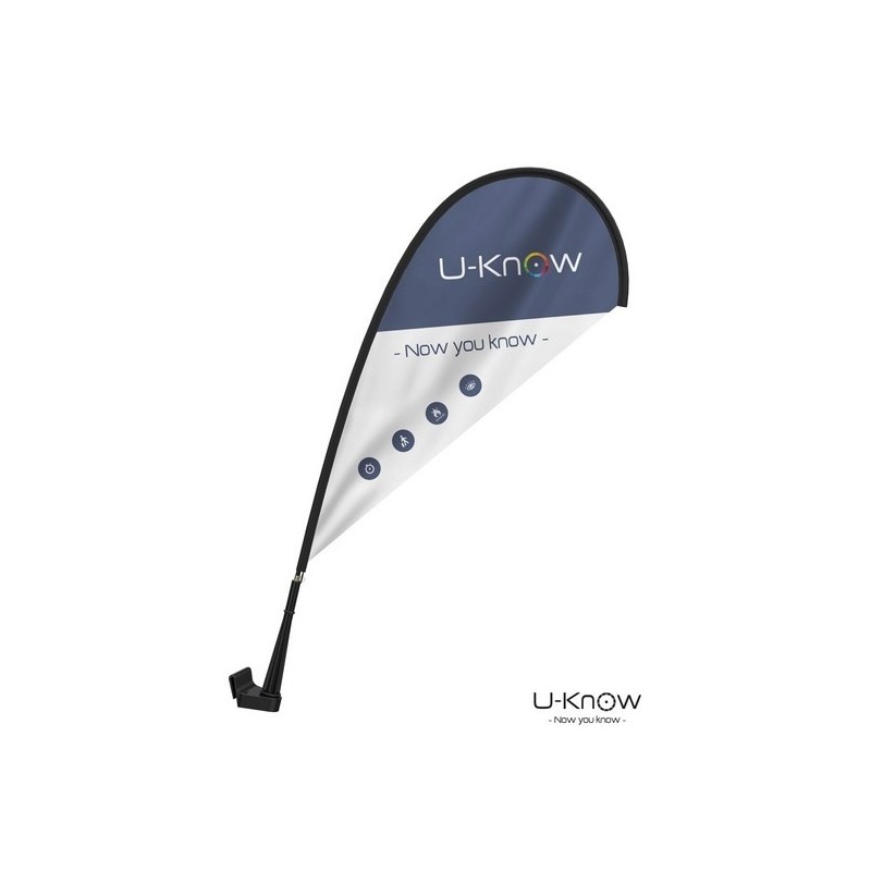 Drapeau pour voiture avec fixation