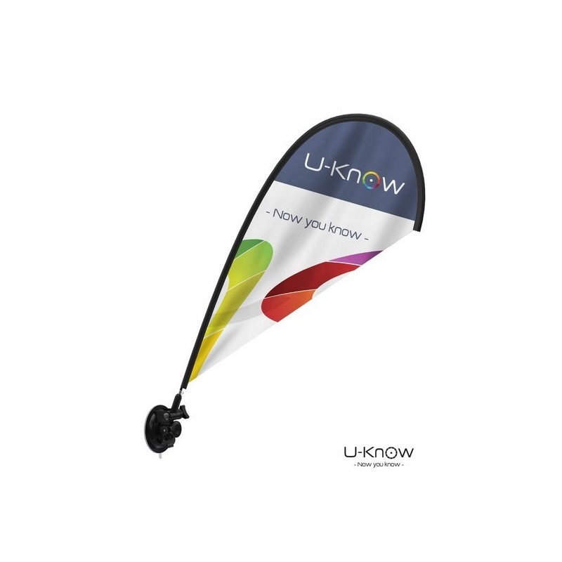 Mini drapeau à ventouse