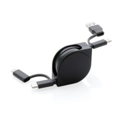 Cable 6 en 1 en tpe et plastique recyclé rcs