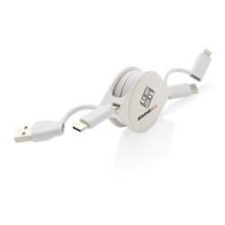 Cable 6 en 1 en tpe et plastique recyclé rcs