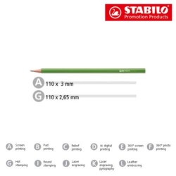 STABILO GREENgraph crayon graphite