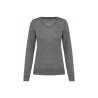 Pull Mérinos col V femme