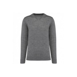 Pull Mérinos col V homme