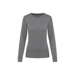 Pull Supima® col rond  femme